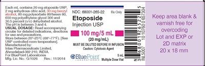 Etoposide Inj Vial Label.jpg - Etoposide Inj Vial Label 100mg 5ml (20mg ml) Rev1114